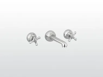 ROMA 3229 - 3 hole wall-mounted washbasin tap by RUBINETTERIE STELLA - view 2